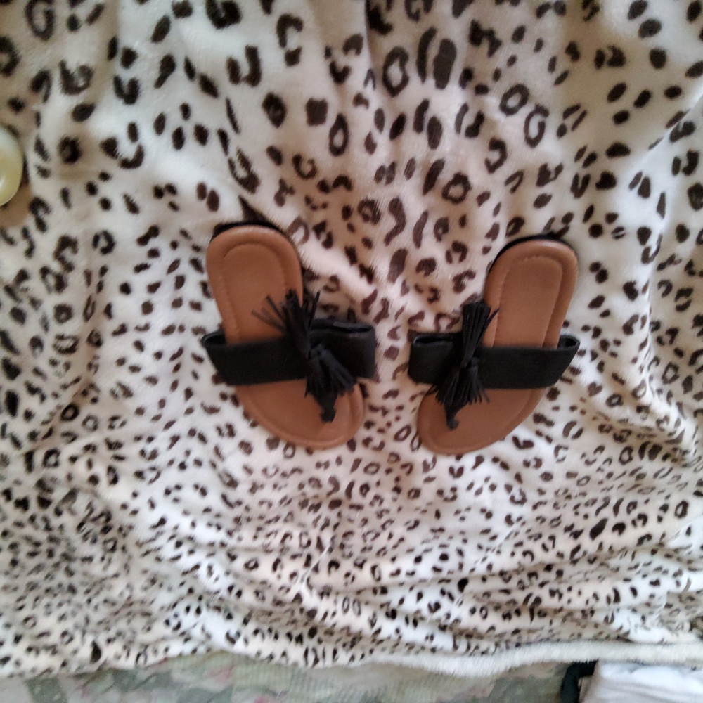 Cato brand new fringed thong sandals